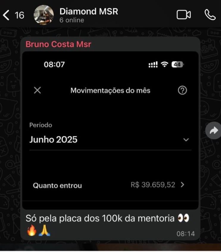 Movimentação do mês
